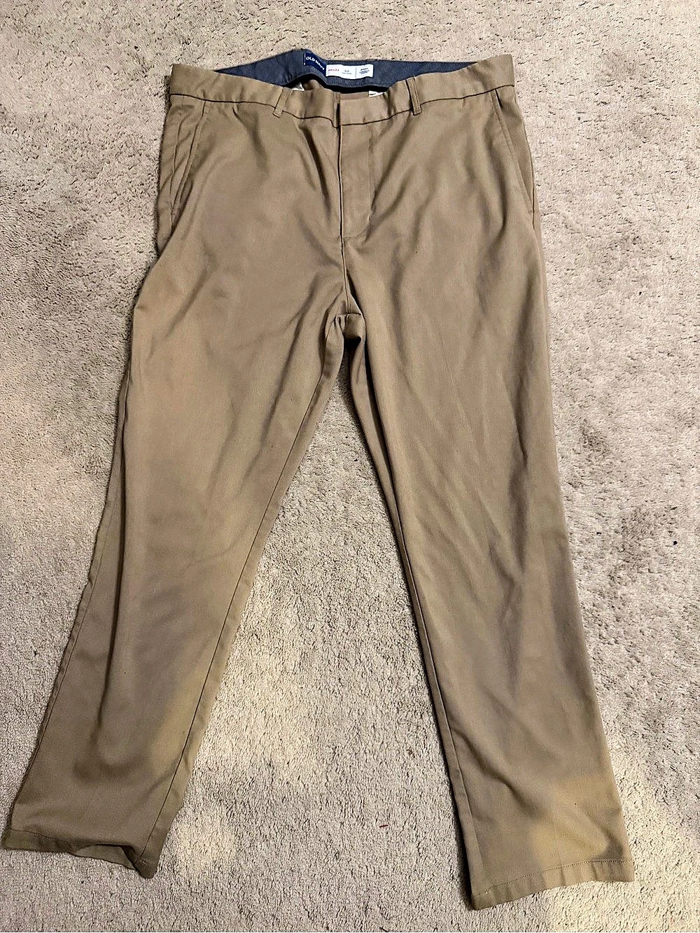 Old Navy Slim Built-In-Flex Chino Slim Chinos Brown Waist 40x32
